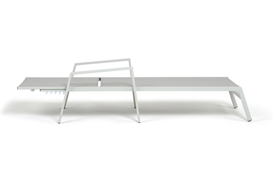 Шезлонг из алюминия Парма, светло-серый RAL7035 4sis