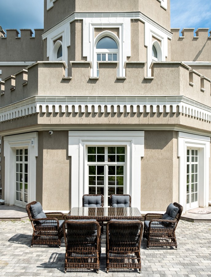 Обеденная группа из искусственного ротанга Цесена, коричневая 4sis 