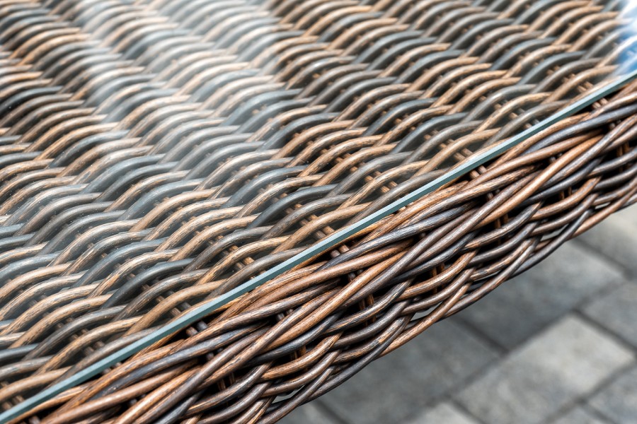 Обеденная группа из искусственного ротанга Цесена, коричневая 4sis 