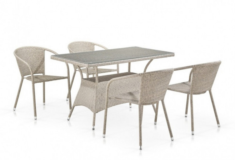 Комплект плетеной мебели T198D/Y137C-W85 Latte Афина