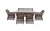 Обеденная группа Катания 6 коричневая 4sis