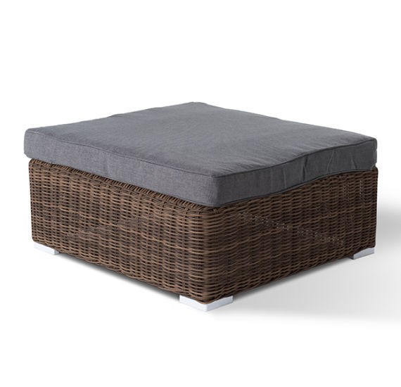 Плетеная оттоманка с подушкой Лунго Brown 4sis