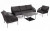Лаунж зона 5-местная из роупа Канны, темно-серая 4sis