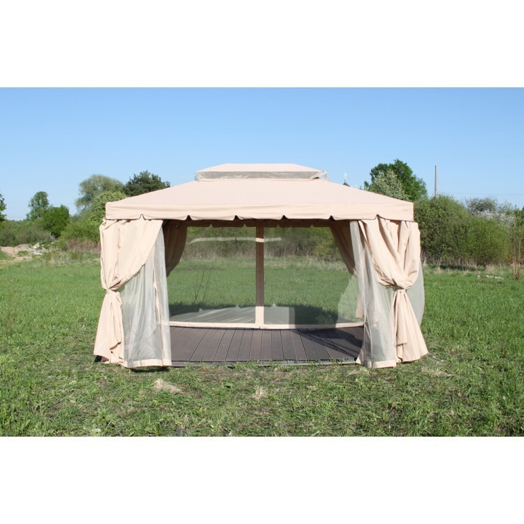 Беседка с москитной сеткой 3x4м KM-0209 Kvimol