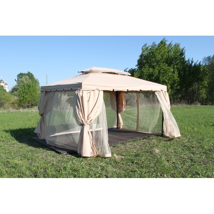 Беседка с москитной сеткой 3x4м KM-0209 Kvimol