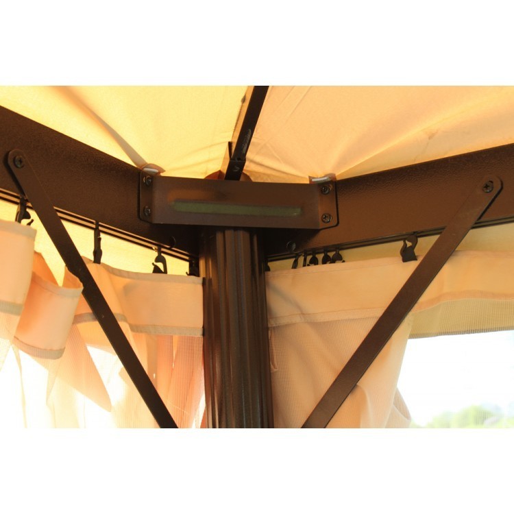 Беседка с москитной сеткой 3x4м KM-0209 Kvimol