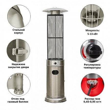 Уличный газовый обогреватель Aesto A-07 Garden