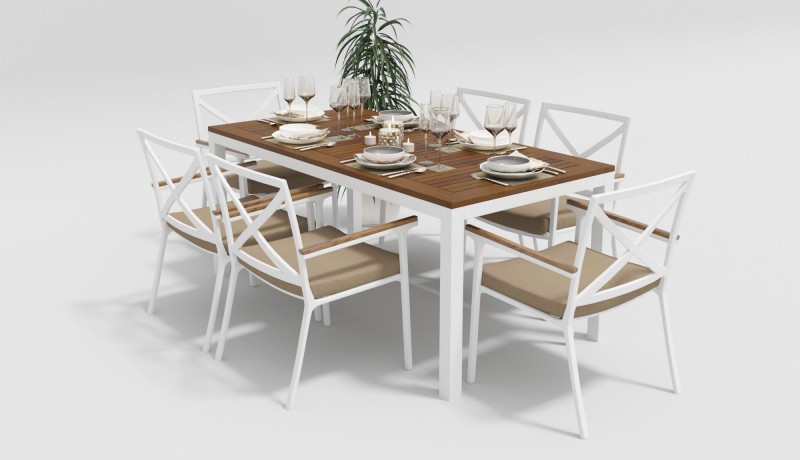 Стол Bella 180 белый Gardenini