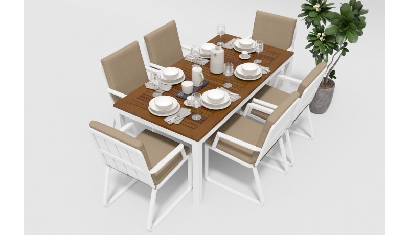 Стол Bella 180 белый Gardenini