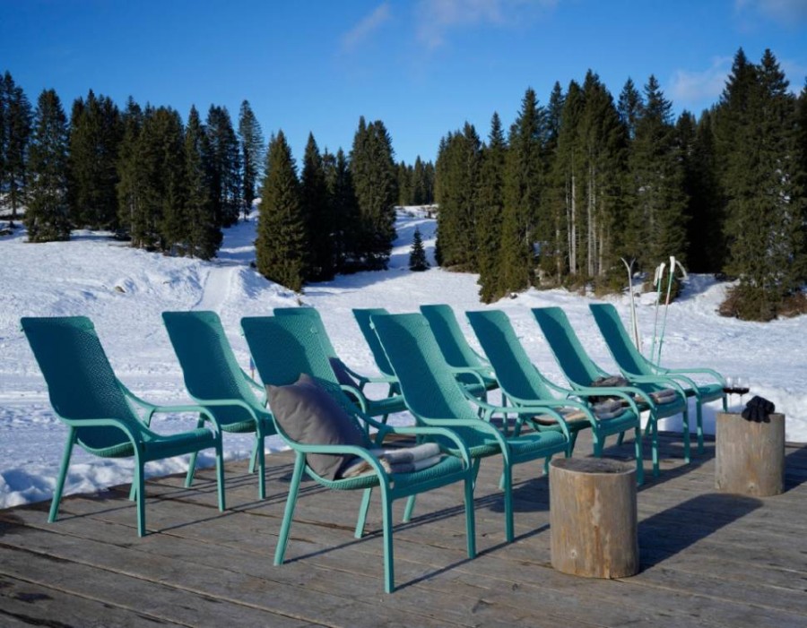 Лаунж-кресло пластиковое Net Lounge ментоловое Nardi