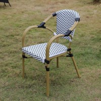 Плетеный стул Кабри из искусственного ротанга, черный 4sis