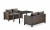 Комплект плетеной мебели T256A/S59A-W53 Brown Афина