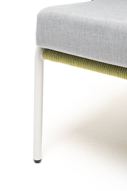 Кресло плетеное Милан из роупа салатовое 4sis