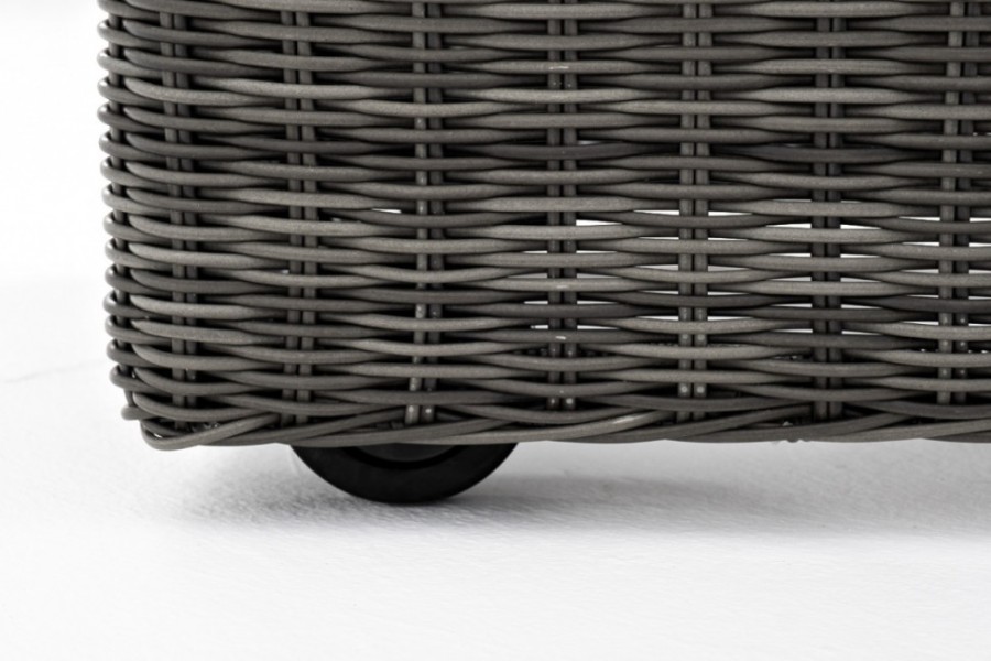 Комплект шезлонг со столиком Рим серый 4sis