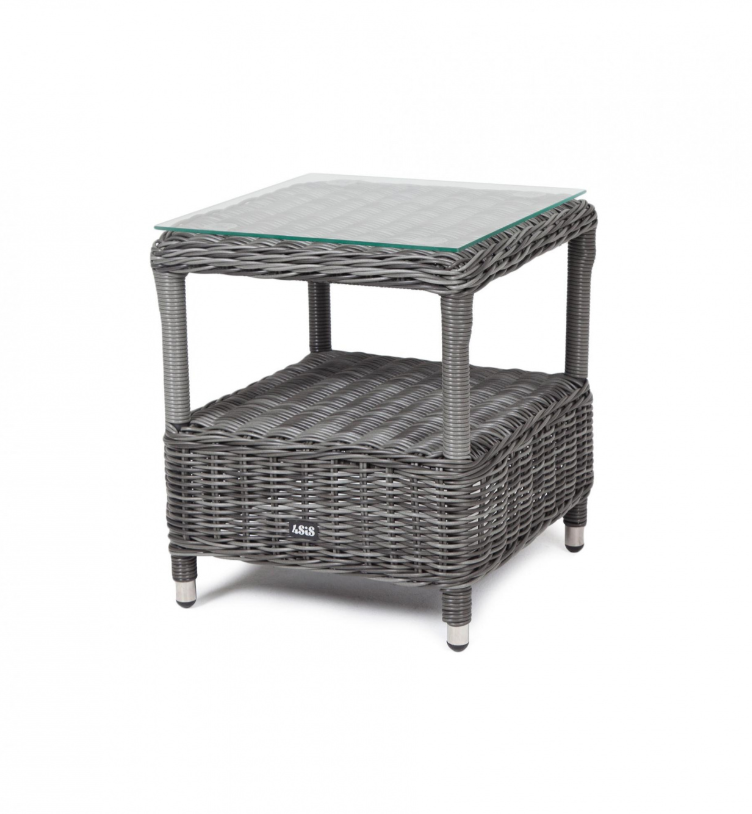 Комплект шезлонг со столиком Рим серый 4sis