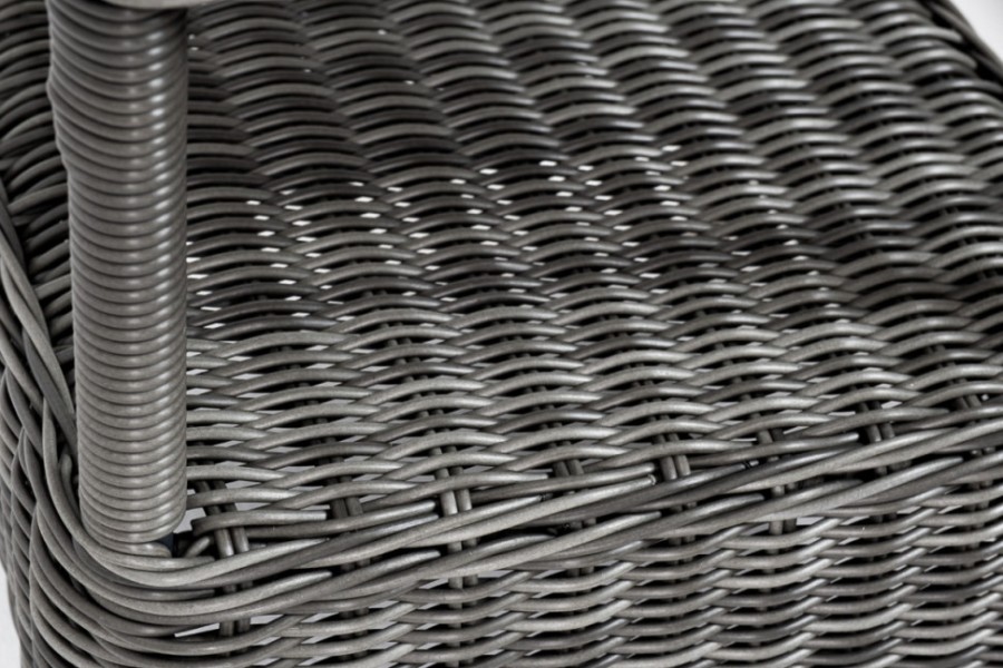 Комплект шезлонг со столиком Рим серый 4sis