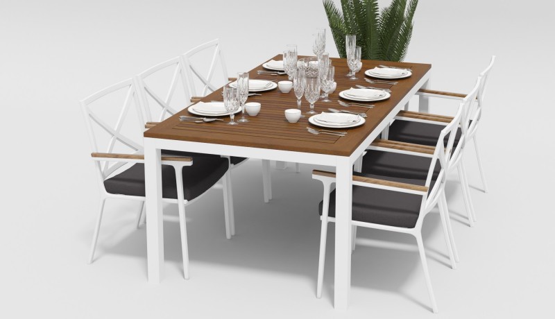 Стол Bella 200 белый Gardenini