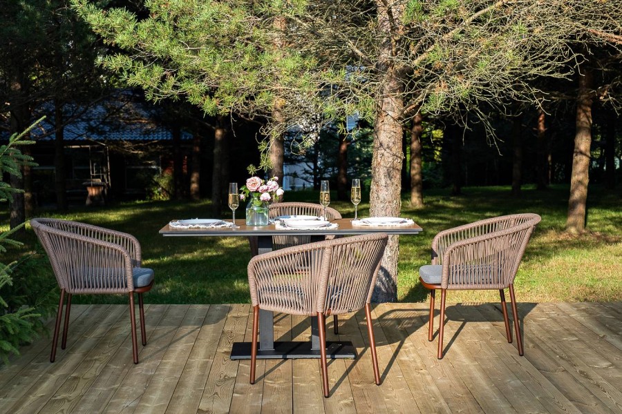 Обеденная группа Каффе Дабл на 4 персоны, дуб 4sis