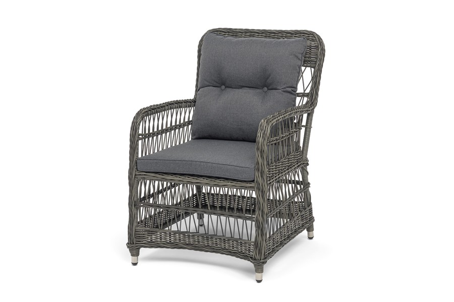 Кресло плетеное из искусственного ротанга Цесена, графит 4sis