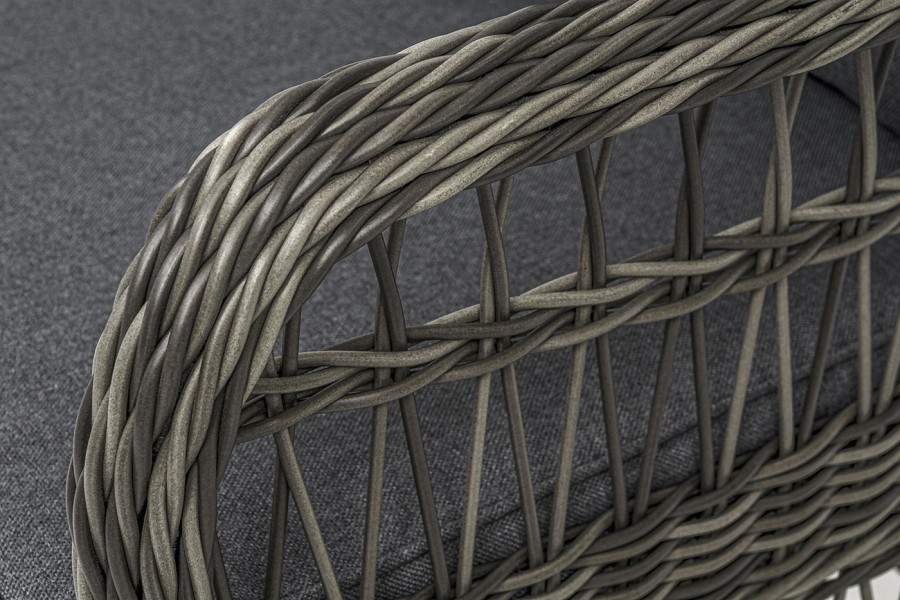 Кресло плетеное из искусственного ротанга Цесена, графит 4sis