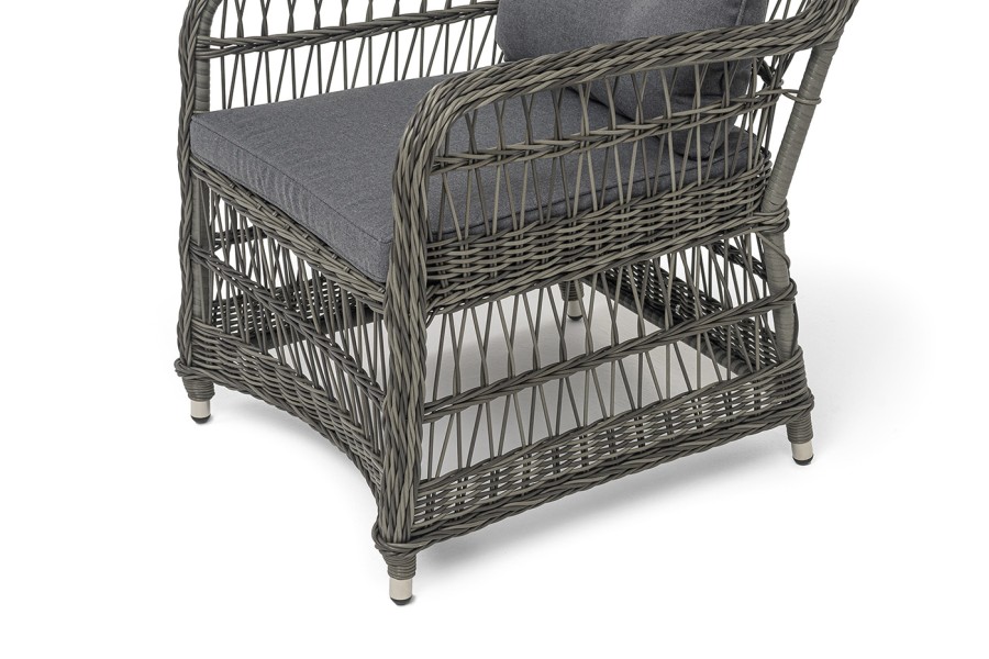 Кресло плетеное из искусственного ротанга Цесена, графит 4sis