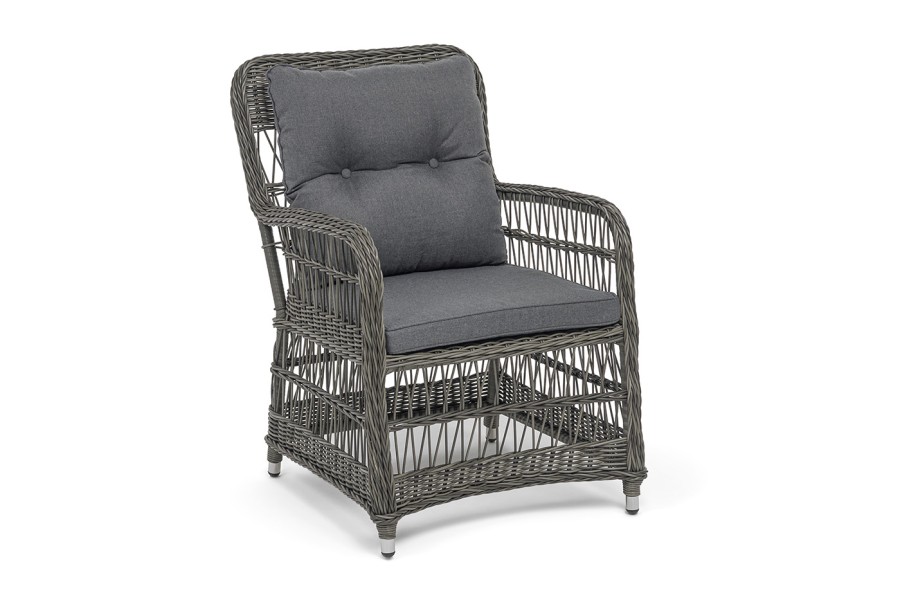 Кресло плетеное из искусственного ротанга Цесена, графит 4sis