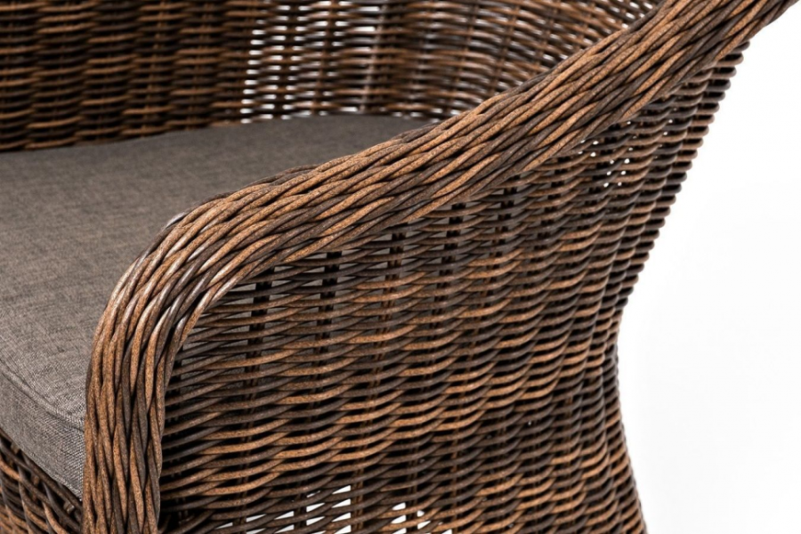 Лаунж-зона из искусственного ротанга Равенна коричневая 4sis