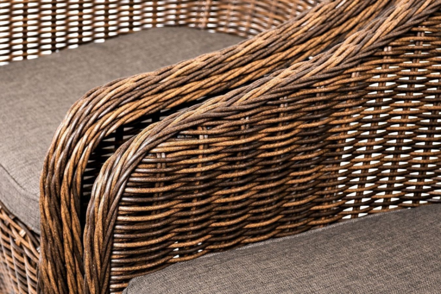 Лаунж-зона из искусственного ротанга Равенна коричневая 4sis