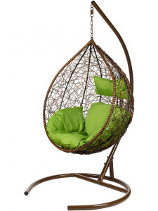 Подвесное кресло Tropica Grey с серой подушкой Garden Story