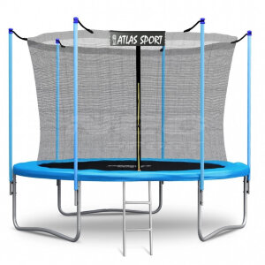 Батут Atlas Sport 312 см (внутренняя сетка и лестница) BLUE Батут Atlas Sport 312 см (внутренняя сетка и лестница) BLUE