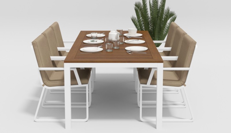 Стол Bella 220 белый Gardenini