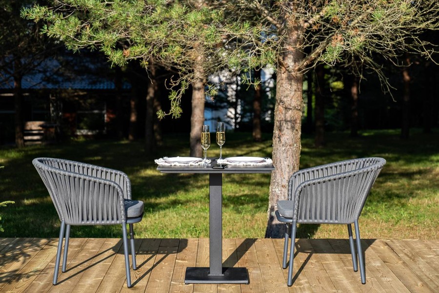 Обеденная группа на 2 персоны Каффе, темно-серый 4sis