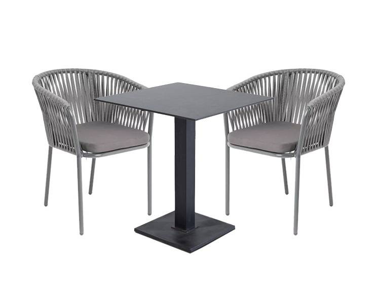 Обеденная группа на 2 персоны Каффе, темно-серый 4sis
