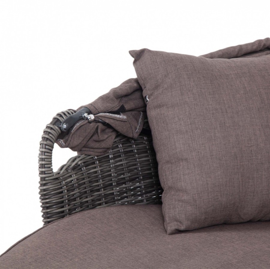 Диван-шезлонг Стильяно серый 4sis