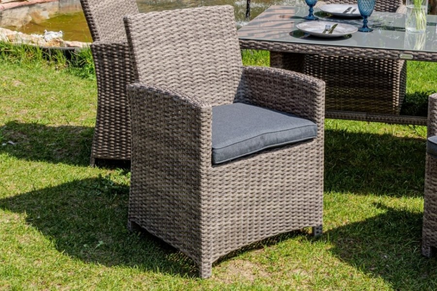 Кресло обеденное Royal Family FIONA серое