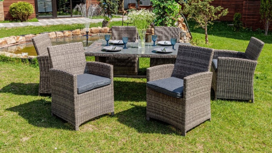 Кресло обеденное Royal Family FIONA серое