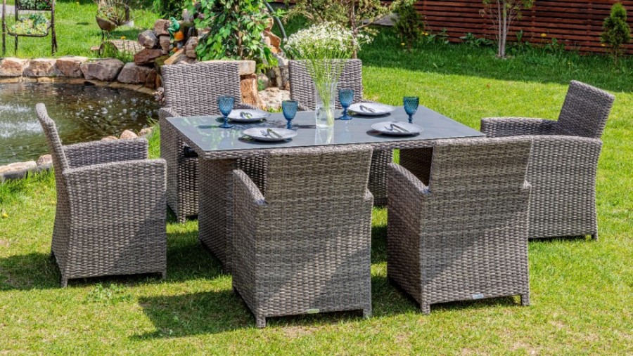 Кресло обеденное Royal Family FIONA серое