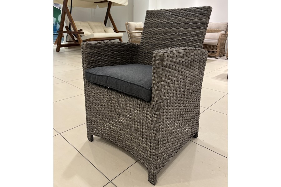 Кресло обеденное Royal Family FIONA серое