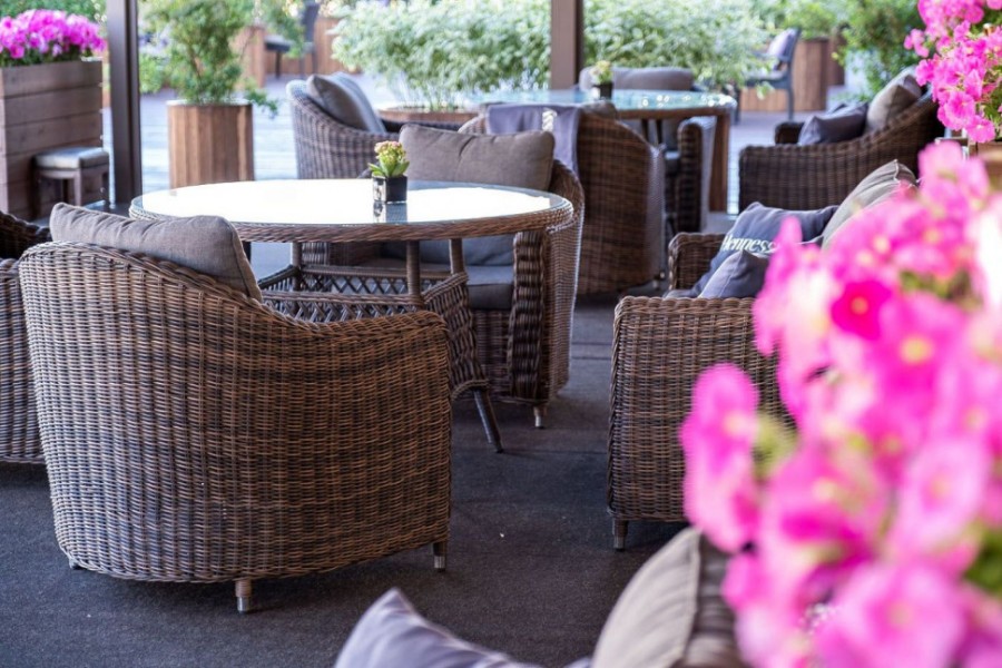 Обеденная группа Кон Панна коричневая 4sis