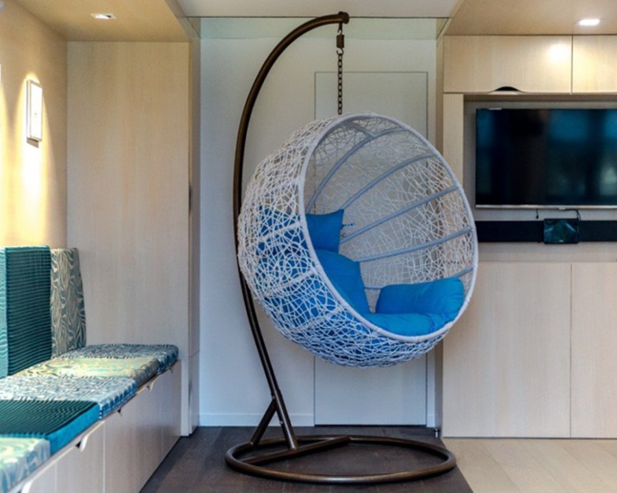 Белое подвесное кресло Nove Joygarden