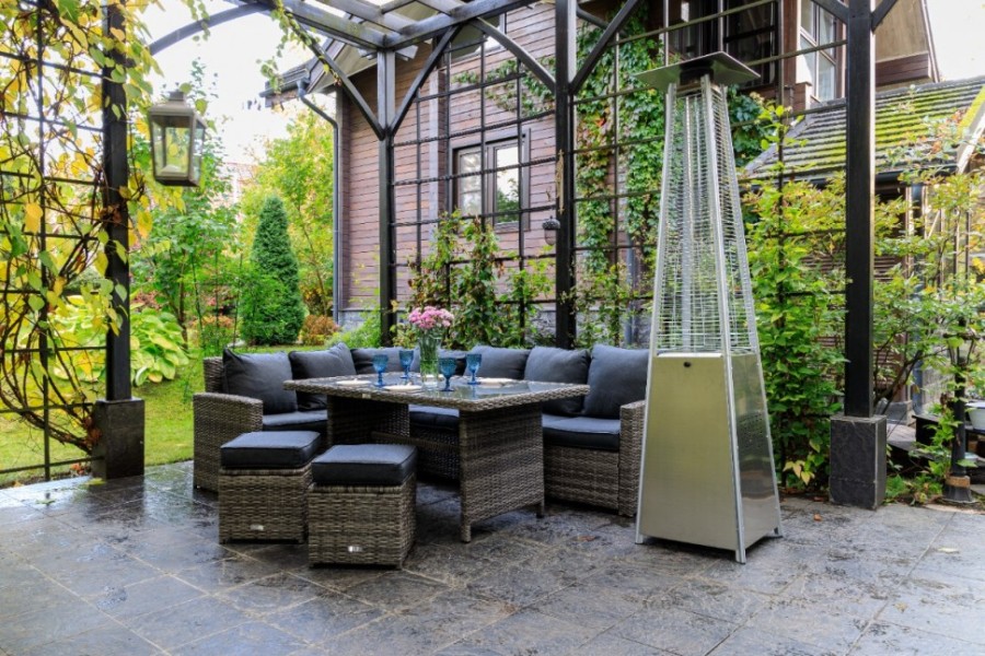 Уличный газовый обогреватель EVA из нержавеющей стали Royal Family