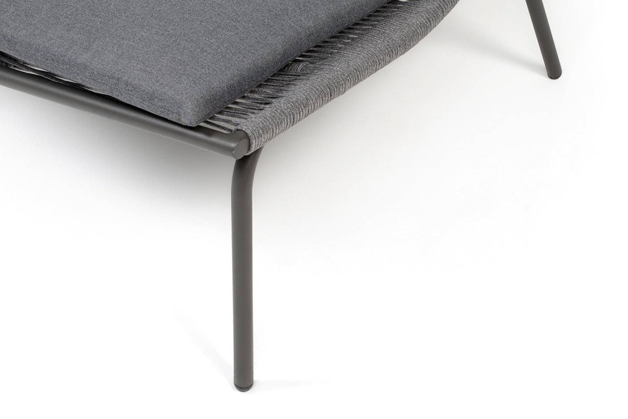 Кресло плетеное Авиньон из роупа, серый 4sis