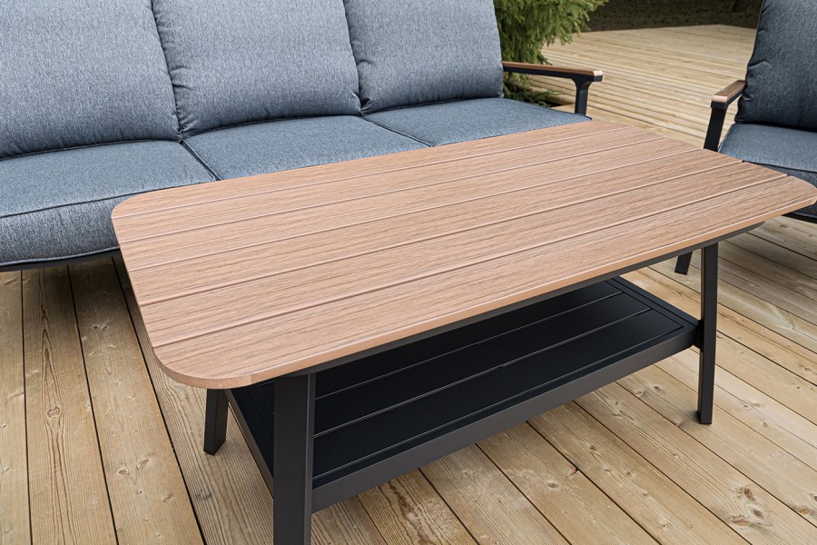 Лаунж-зона 5-местная Крокус из алюминия, темно-серый 4sis