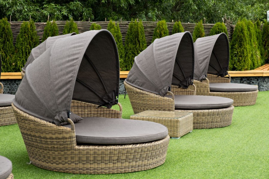 Диван-шезлонг Стильяно соломенный 4sis