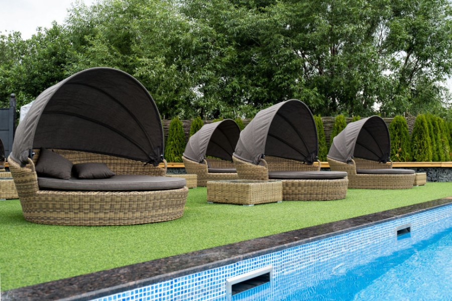 Диван-шезлонг Стильяно соломенный 4sis