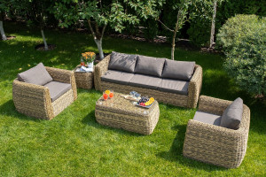 Лаунж-зона Кальяри из из искусственного ротанга гиацинт 4sis