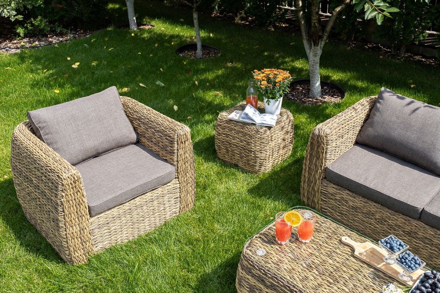 Лаунж-зона Кальяри из из искусственного ротанга гиацинт 4sis