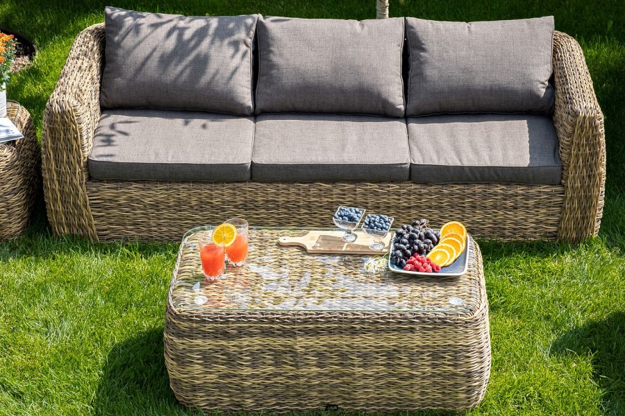 Лаунж-зона Кальяри из из искусственного ротанга гиацинт 4sis