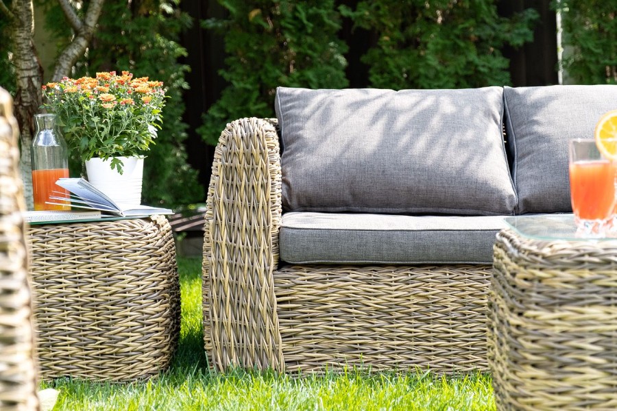 Лаунж-зона Кальяри из из искусственного ротанга гиацинт 4sis