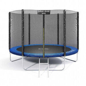 Батут Atlas Sport 312 см - 10ft BASIC (3 ноги) с внешней сеткой и лестницей BLUE Батут Atlas Sport 312 см - 10ft BASIC (3 ноги) с внешней сеткой и лестницей BLUE